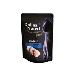 Dolina Noteci Premium Mokra karma Junior dla kociąt danie z dorsza z sardynką 85g