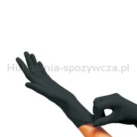 Rękawice Nitrylowe Bezpudrowe, Maxter, 100 Szt., Rozmiar L, Czarne - 3