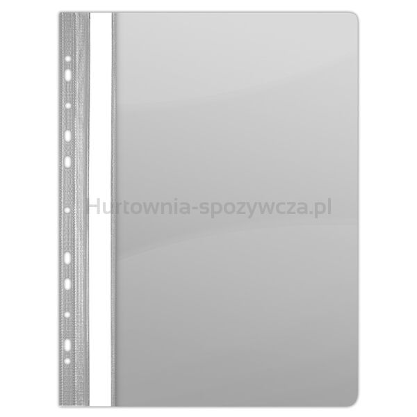 Donau Skoroszyt PVC, A4, twardy, 150/160mikr., wpinany, szary 