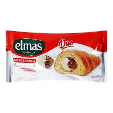 Elmas Rogalik Z Nadzieniem Kakaowym I Kremem O Smaku Waniliowym 60G