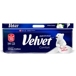 Papier toaletowy Velvet White Cotton a'10
