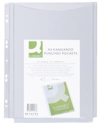 Q-Connect Koszulki na katalogi PVC, A4, krystal, 150mikr., 5szt. 