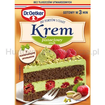 Dr. Oetker Krem do tortów i ciast smak pistacjowy 105 g