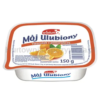 Wieluń Twarożek Mój Ulubiony Z Pomarańczą 150 G