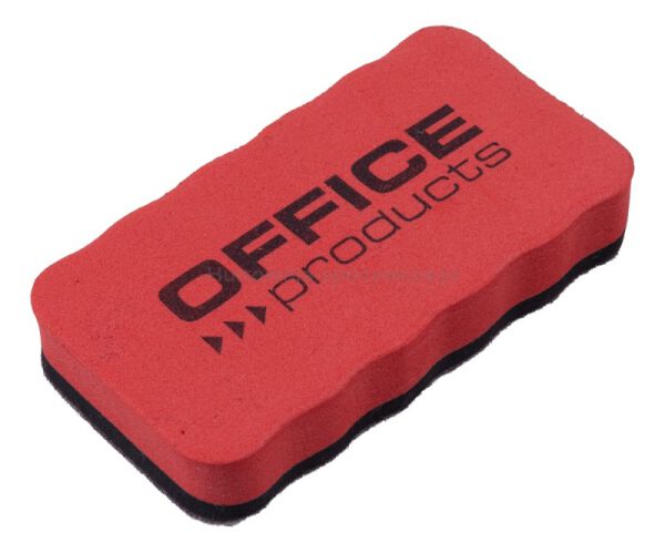 Gąbka magnetyczna OFFICE PRODUCTS, do tablic suchościeralnych, 110x57x20mm, z zawieszką, czerwona - 3