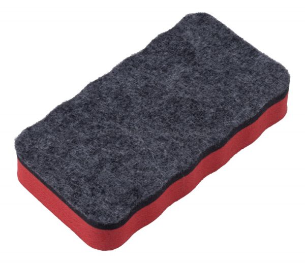 Gąbka magnetyczna OFFICE PRODUCTS, do tablic suchościeralnych, 110x57x20mm, z zawieszką, czerwona - 4