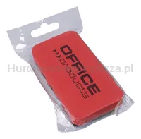 Gąbka magnetyczna OFFICE PRODUCTS, do tablic suchościeralnych, 110x57x20mm, z zawieszką, czerwona - 6