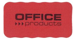 Gąbka magnetyczna OFFICE PRODUCTS, do tablic suchościeralnych, 110x57x20mm, z zawieszką, czerwona