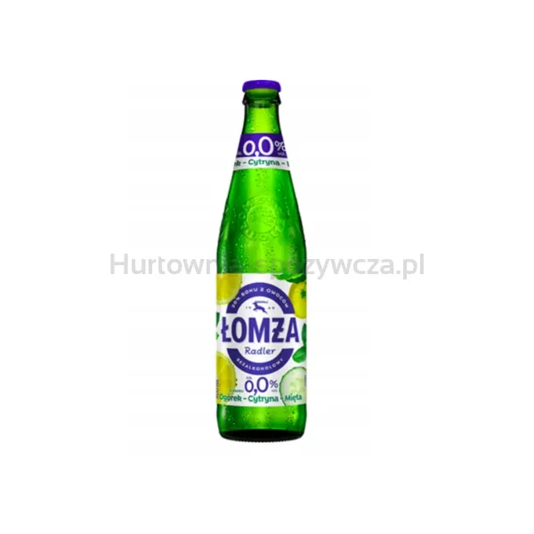 Łomża Radler Ogórek - cytryna - mięta 20% soku butelka bezzwrotna 500 ml