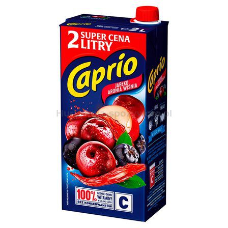 Caprio Napój Jabłko Aronia Wiśnia 2 L