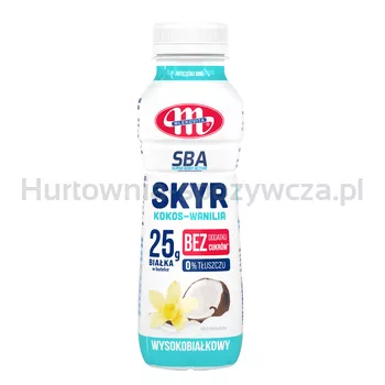 Mlekovita Jogurt Skyr typu islandzkiego wysokobiałkowy 0% tł. kokos-wanilia SBA 330g