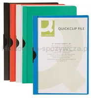 Q-Connect Skoroszyt z metalowym klipsem, PP, A4, 200/350mikr., biały  - 2