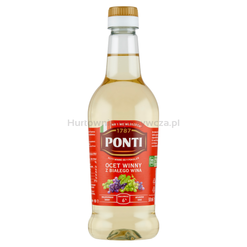 Ponti Ocet Winny Biały 500Ml