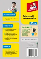 Ściereczki na rolce JAN NIEZBĘDNY, 50 szt., zielono-białe - 3