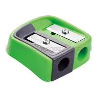 Temperówka plastikowa KEYROAD, podwójna, 2 szt., blister, mix kolorów - 3