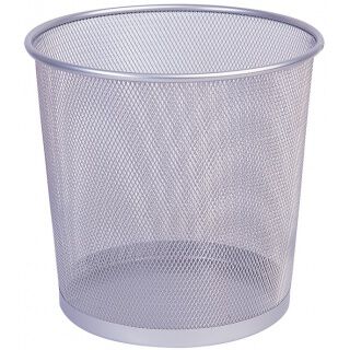 Q-Connect Kosz Na Śmieci  Office Set Metalowy 12L Srebrny