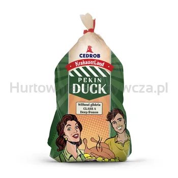 Cedrob Kaczka Pekin Bez Podrobów Bez Szyi Klasa A Kaliber Około 2,3 Kg Produkt Głęboko Mrożony
