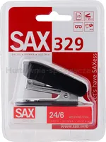 Zszywacz SAX329, zszywa do 20 kartek, czarny, zszywki GRATIS - 2