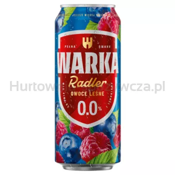 Warka Radler 0% Owoce Leśne 500 ml Puszka Kaucja