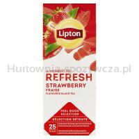 Herbata LIPTON Feel Good Selection, Refresh, truskawka, 25 kopert