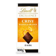 Lindt Czekolada Excellence Crispy Wafer and Orange 100g