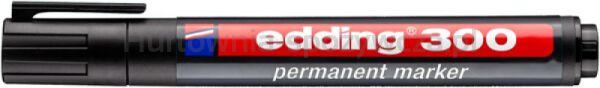 Edding Marker permanentny e-300 1,5-3mm, czarny  - 2
