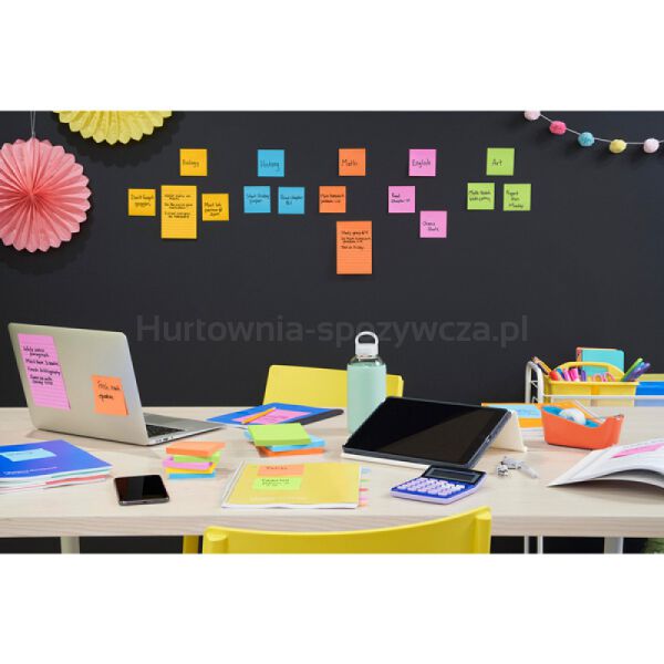 Karteczki samoprzylepne Post-it® Super Sticky Z-Notes, BOOST, 76x76mm, 5x90 kart. - 4