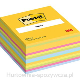 Kostka Samoprzylepna Post-It (2030-U), 76X76Mm, 1X450 Kart., Kolorowa