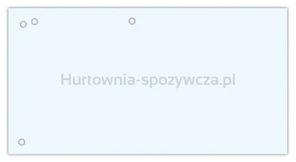 Office Products Przekładki karton, 1/3 A4, 240x105mm, 100szt., białe 
