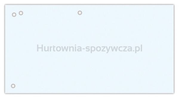 Office Products Przekładki karton, 1/3 A4, 240x105mm, 100szt., białe 