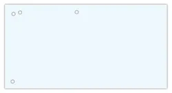 Office Products Przekładki karton, 1/3 A4, 240x105mm, 100szt., białe 