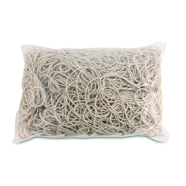 Gumki Recepturki Office Products, Średnica 100Mm, 1,3X4Mm, 60% Kauczuku, 1000G, Zgrzewka, Białe