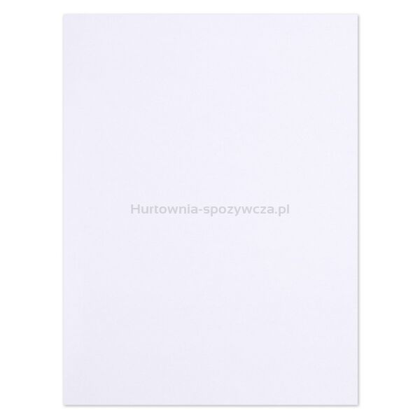 Skoroszyt OFFICE PRODUCTS Budget Pro, karton, z listwą, biały wewn., A4, 250gsm, biały