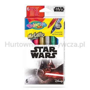Flamastry Metaliczne 6 Kolorów Colorino Star Wars