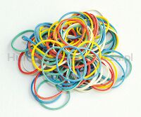 Gumki recepturki Q-CONNECT, 250g, średnica 25mm, mix kolorów - 2