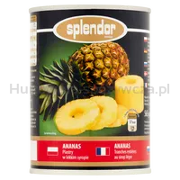 Splendor Ananas Plastry 565G