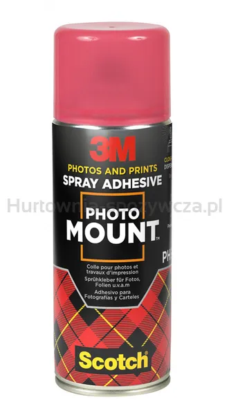 Klej w sprayu 3M PhotoMount, do papieru fotograficznego, 400 ml
