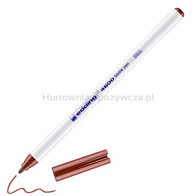 Pisak tekstylny e-4600 EDDING, 1 mm, brązowy