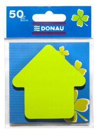 Donau Bloczek Samoprzylepny 1x50 kart., strzałka, zawieszka, zielony 