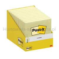 Post-It  Karteczki Samoprzylepne, Z-Notes76X76Mm, 1X100 Kart., Kanarkowy Żółty - 2
