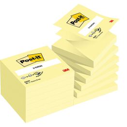 Karteczki samoprzylepne POST-IT, Z-Notes76x76mm, 1x100 kart., kanarkowy żółty