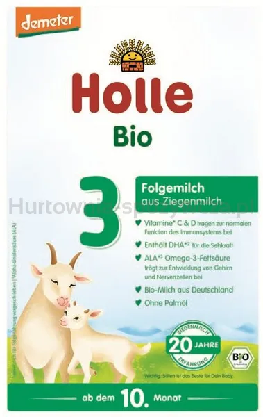 Mleko kozie 3 następne od 10 m-ca życia /demeter BIO 400 g