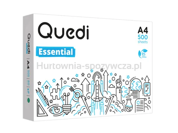 QUEDI ESSENTIAL Papier ksero A4, A4, klasa C, 80gsm, 500ark.