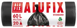 Worki na śmieci ALUFIX, HDPE, 60l, 20 szt., czarne