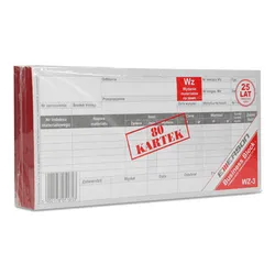 Druk wydanie materiału na zewnątrz Emerson wielokopia, format 1/3 A4, 5 bloczków x 80 kartek