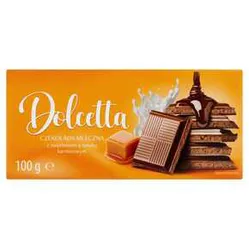 Czekolada Dolcetta Mleczna Z Nadz Karmelowym 100 G Mw Dobry Wybór