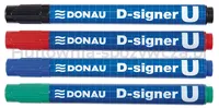 Marker permanentny DONAU D-Signer U, okrągły, 2-4mm (linia), niebieski - 3