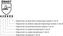 Rękawice robocze DONAU SAFETY, dwoina bydlęca, rozm. 10,5/XL, szaro-czerwone