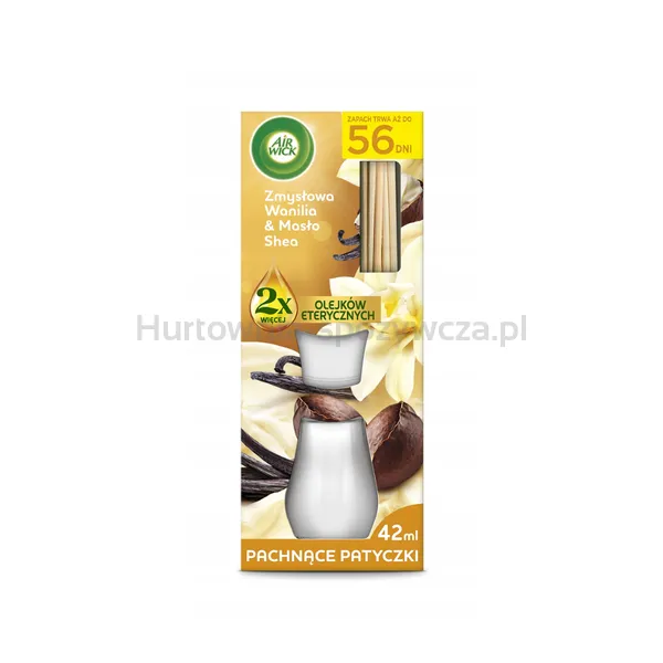 Air Wick Patyczki zapachowe Aromatyczna Wanilia i Masło Shea 42 ml