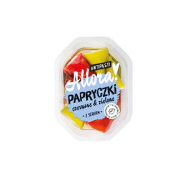 Allora Papryczki czerwone &zielone z serkiem 150g